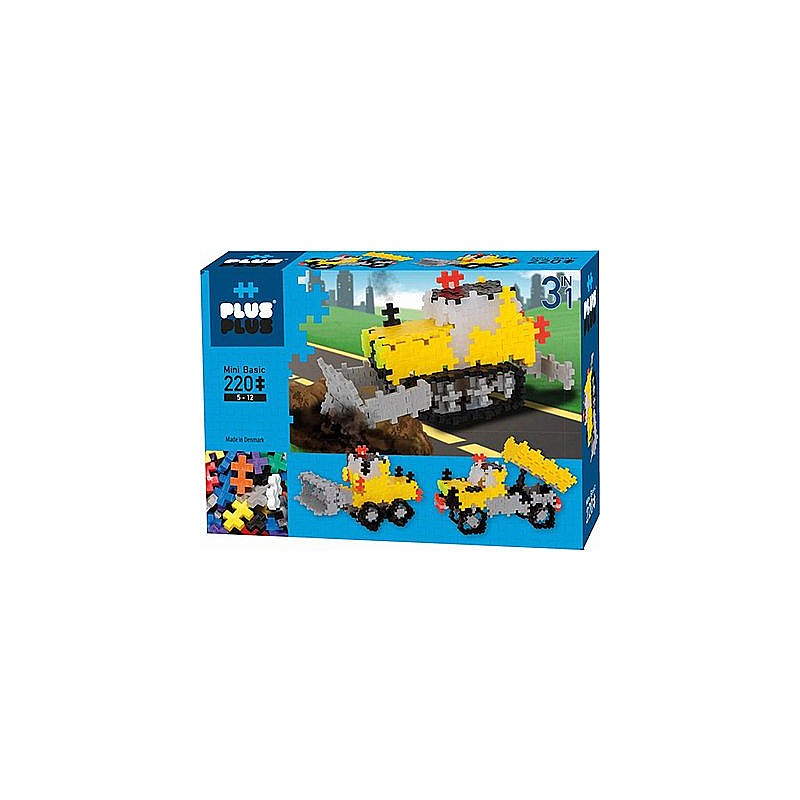 Plus Plus Mini Basic Road Works 3IN1 конструктор 220шт., 3768 DK-4300