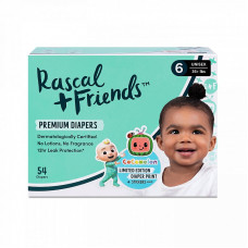 RASCAL + FRIENDS подгузники, 6 размер, 54 шт., 16+ кг, 93620