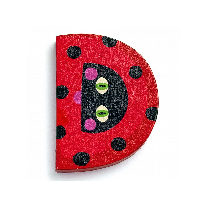 D - деревянная буква