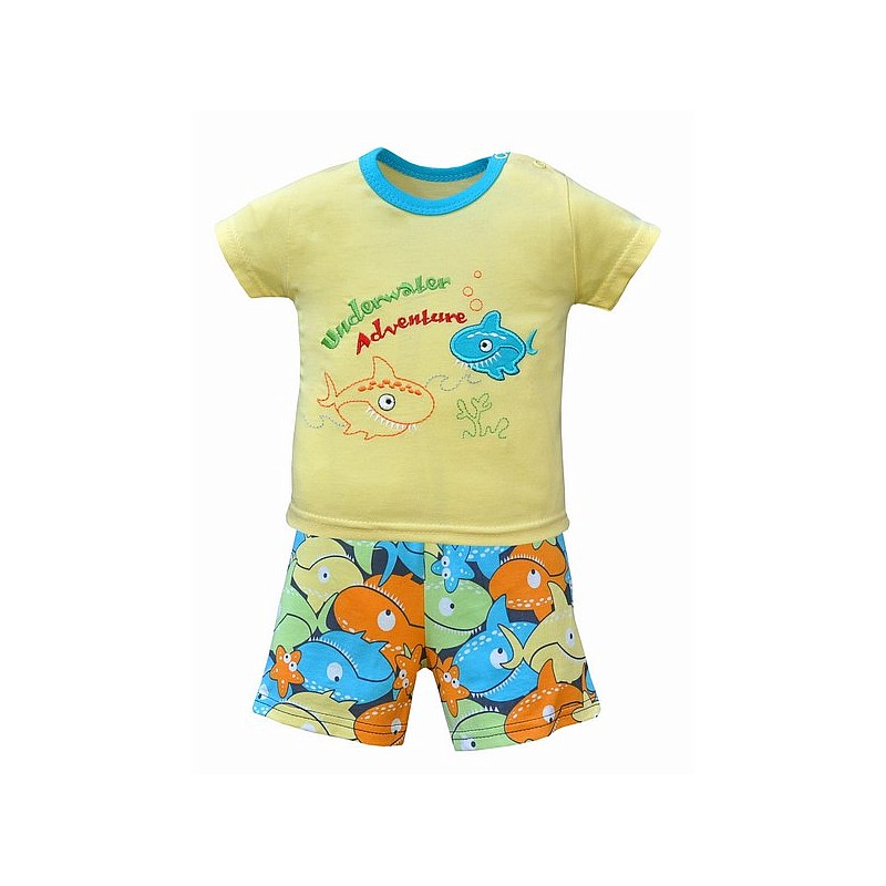 KOALA NEMO Летний комплект для мальчика, 68 размер 03-679 желтый РАСПРОДАЖА