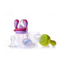 KIDSME Food Feeder Starter Pack комплект силиконовых ситечек для кормления, Lime/Lavender 160362 LILA