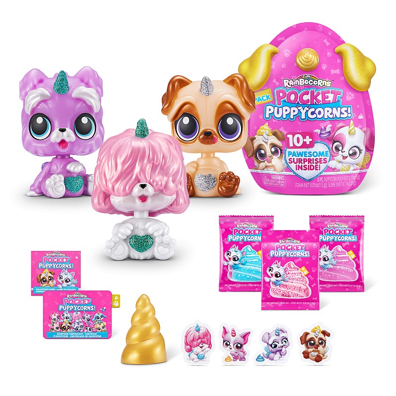 RAINBOCORNS фигурка "Pocket Puppycorn", 1 серия , 10 аксессуаров, 9284