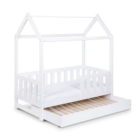 KLUPS LIV детская кроватка с ящиком 160x80см, белый