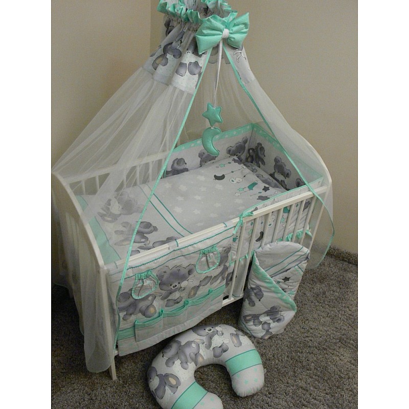 ANKRAS MIKA комплект постельного белья из 4 частей 120х90см/180см mint