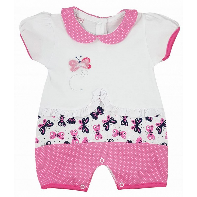 KOALA MOTYLEK летние ползунки (песочник) 68 размер 05-587 розовый