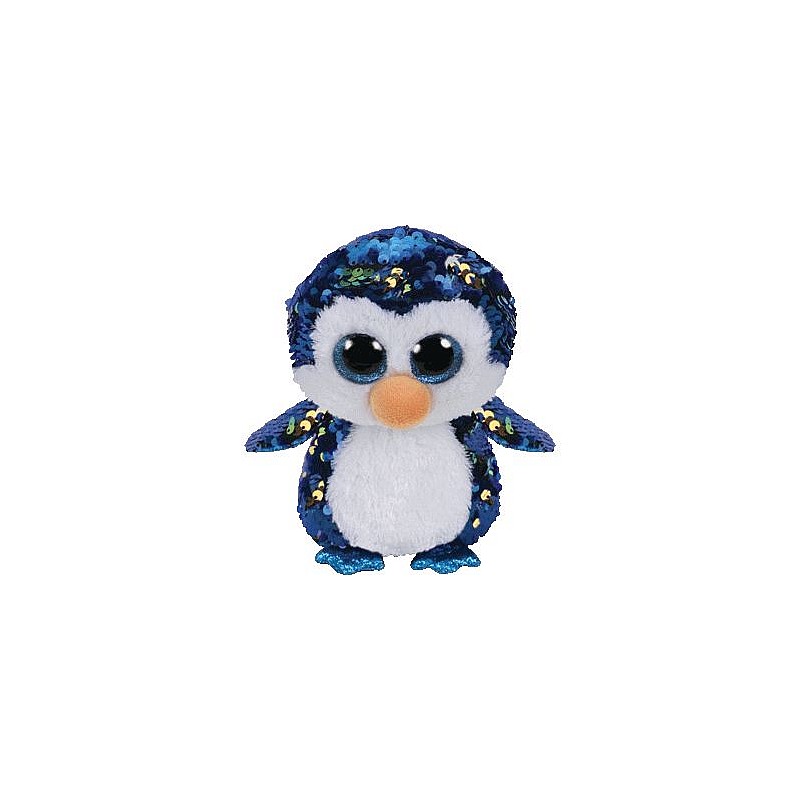 TY Flippables Мягкая игрушка PAYTON SEQUIN PENGUIN reg 24см, TY36437