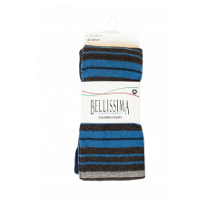 BELLISSIMA Детские колготки 122/128 размер, B416 dark grey/blue stripes