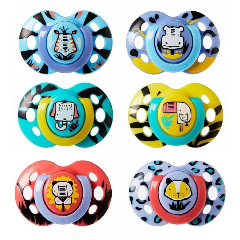 TOMMEE TIPPEE Силиконовая пустышка FUN STYLE 6-18m, 2шт. 43335803