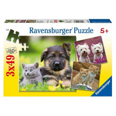 Ravensburger Пазл 3x49 Home Animals R 09423