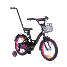 TOMABIKE Детский велосипед 16" XXIII PLATINUM BLACK/PINK