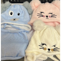 MKID комплект: шапка + шарф 36-38cм, синий