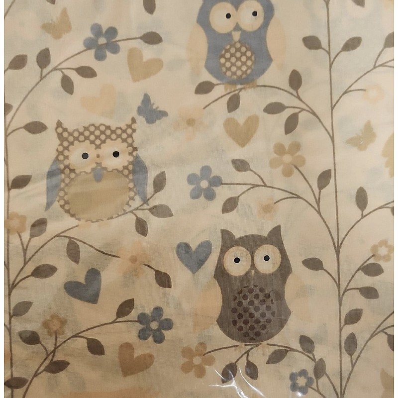 URGA Пододеяльник 120x90см OWL&HEARTS, РАСПРОДАЖА