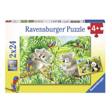 Ravensburger пазл 2X24 Koala and Panda R 07820 РАСПРОДАЖА