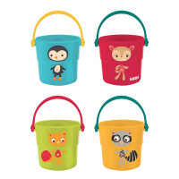 LUDI Ведерки для игр с водой 4 шт. 10м+, L40057