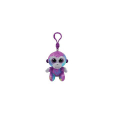 TY Beanie Boos Мягкая игрушка - брелок ZURI - multicolored monkey clip 10см, TY36561 РАСПРОДАЖА