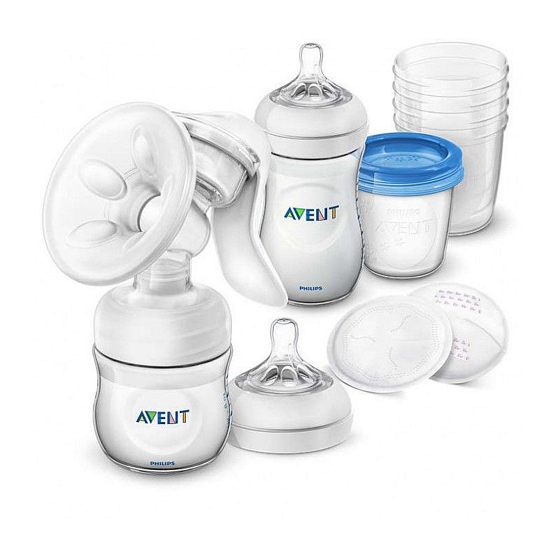 PHILIPS AVENT Comfort ручной молокоотсос с комплектом аксессуаров SCD221/00