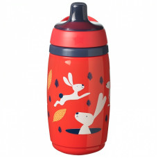 TOMMEE TIPPEE поильник INSULATED SPORTEE, 12m+, 266ml, red, 447821