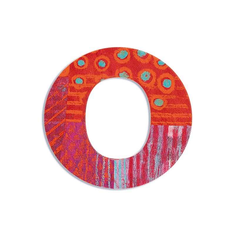 O - деревянная буква