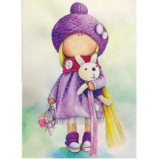 TSVETNOY Алмазная мозаика 30x40см Betty Doll, LE047e