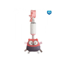 CANPOL BABIES PASTEL FRIENDS Подвесная игрушка со звоночком OWL 0м+ 68/066 coral