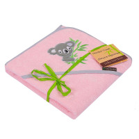 DUET BABY полотенце с капюшоном 100x100см, 727 розовый