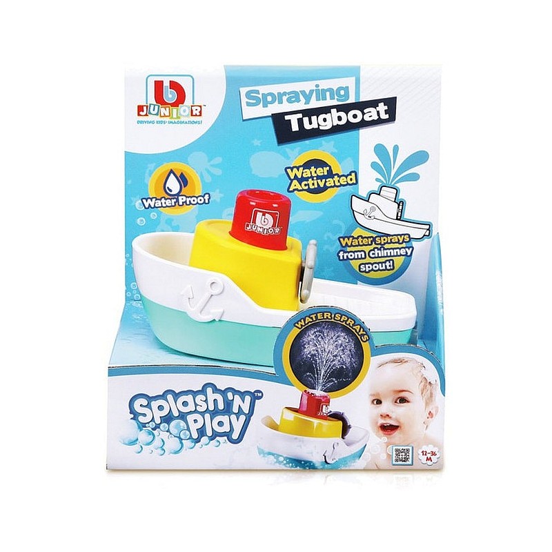 BB JUNIOR Šļaksties un Spēlējies Kuģītis Smidzinātājs, 16-89003