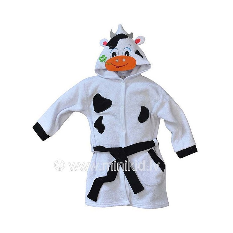 KOALA PLUSZAKI Детский халат с капюшоном 116 размер 03-695 white