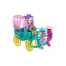 Enchantimals Seahorse Carriage Кукла с каретой Sandella Seahorse & Serafina & Kira, FKV61 РАСПРОДАЖА