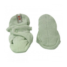 Lodger Slipper Solid хлопковые тапочки с кнопками, Leaf, 3-6 мес. SLC 070