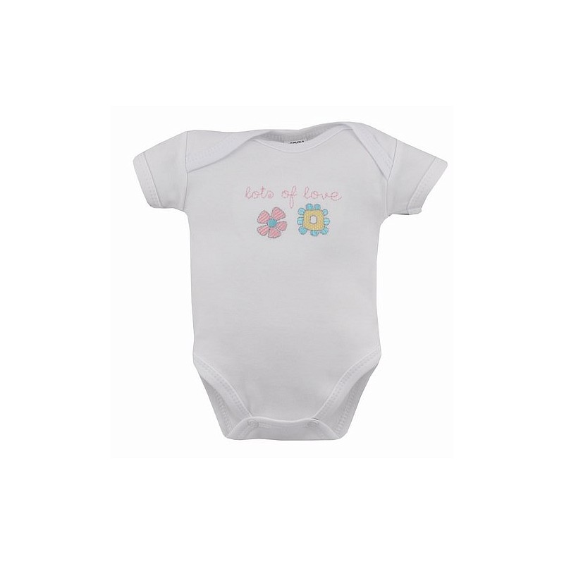 AMMA BABY FLOWERS бодик с короткими рукавами, A01-055