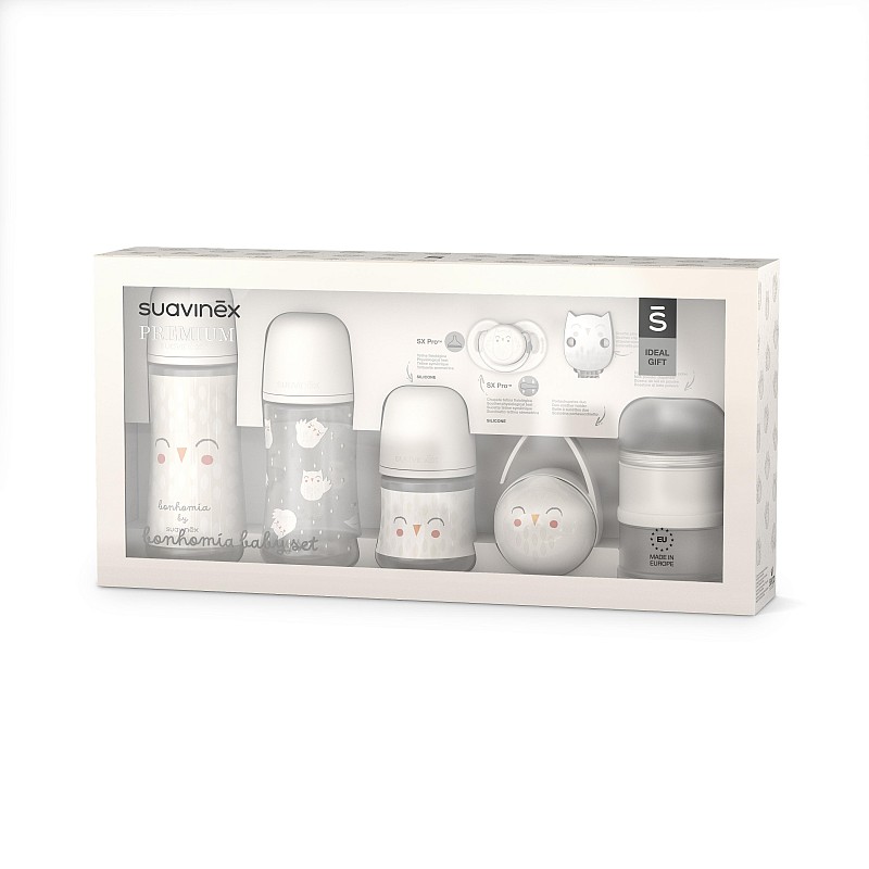 Suavinex Welcome baby подарочный комплект Bonhomia Grey 308029