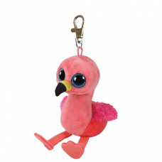 TY Beanie Boos Мягкая игрушка - брелок PINK FLAMINGO GILDA 8см, TY35210 РАСПРОДАЖА