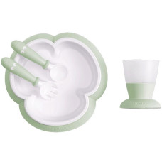 BABYBJORN Baby Feeding set Комплект для кормления ребенка 4м+, 078161 Powder Green