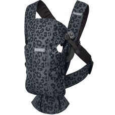 BABYBJORN MINI 3D MESH Рюкзак-кенгуру ANTHRACITE LEOPARD, 021078