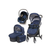 4BABY ATOMIC универсальная коляска 3in1 BLUE