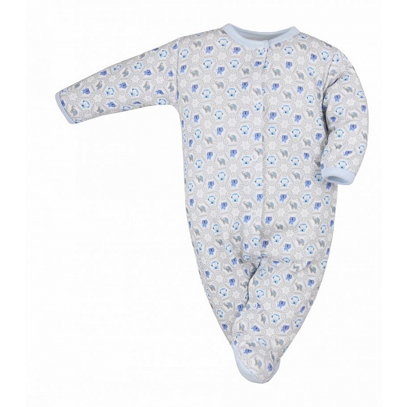 KOALA DZUNGLA ползунки с длинным рукавом 68 размер 05-363 серый/синий