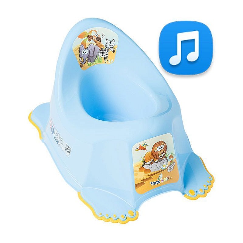 TEGA BABY Горшочек со звуком SAFARI - blue, PO-045