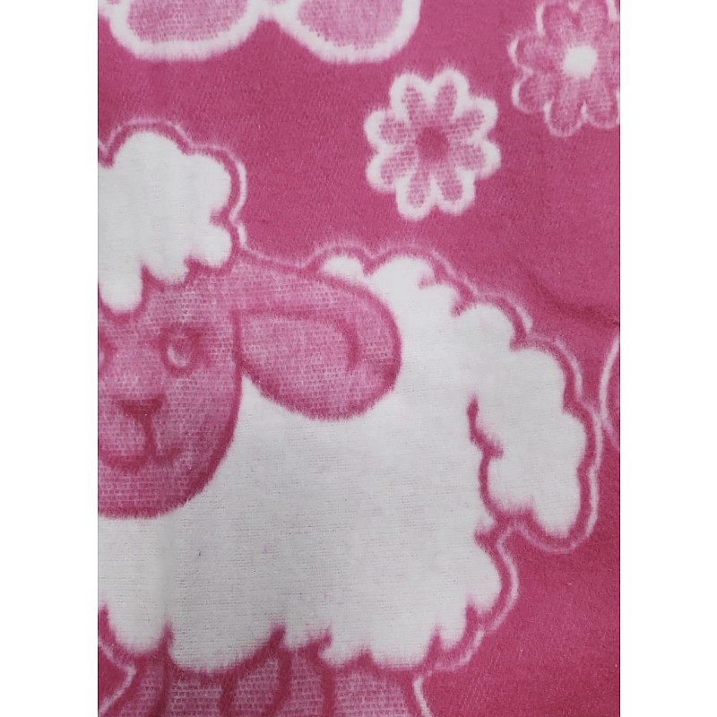 URGA хлопковоый плед 120x90cm, розовый, РАСПРОДАЖА