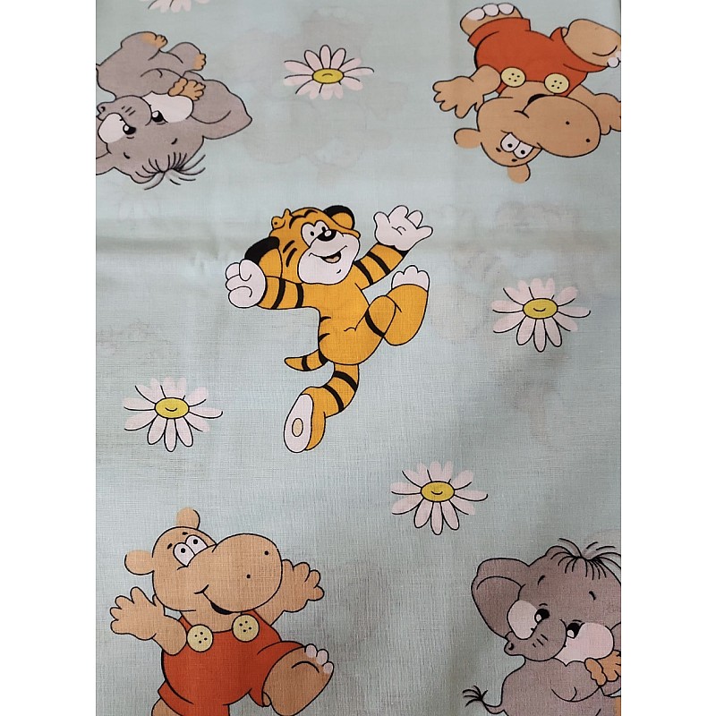 URGA Комплект постельного белья из 3 частей 120х90см, SAFARI ANIMALS&DAISIES, РАСПРОДАЖА