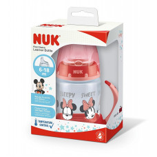 NUK Обучающая бутылочка Minnie 150мл SI красная 10215336 SK60