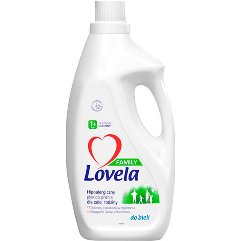 Lovela FAMILY Жидкий стиральный порошок для белого белья, 1.85L