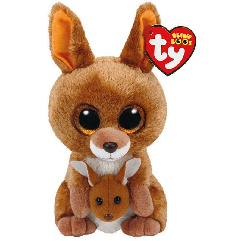 TY Beanie Boos Мягкая игрушка BROWN KANGAROO KIPPER 15.5см, TY37226