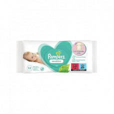 PAMPERS влажные салфетки Sensitive 52gab.