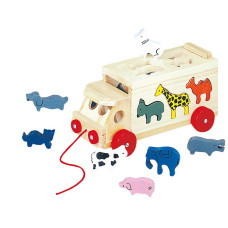 BINO сортер Animal shape wagon 18м+ 84068 СКИДКА