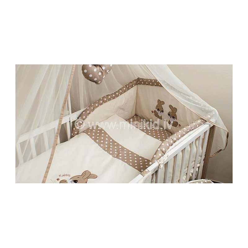 ANKRAS Rabbit бортик для кроватки 180см, beige