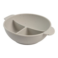 CANPOL BABIES силиконовая чашка на присоске DOTS, 3 отделения, 360 ml, 51/403_grey
