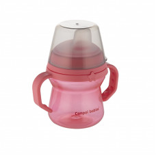 CANPOL BABIES Поильник с силиконовым носиком, FirstCup, 150мл, розовый, 56/614_pin