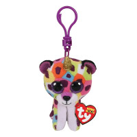 TY Zwippy Мягкая игрушка - брелок Rainbow Leopard