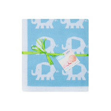 DUET BABY трикотажный плед ELEPHANT 507 blue РАСПРОДАЖА