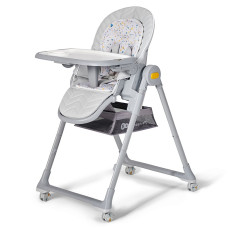 KINDERKRAFT стульчик для кормления LASTREE, grey